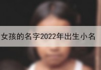 女孩的名字2022年出生小名